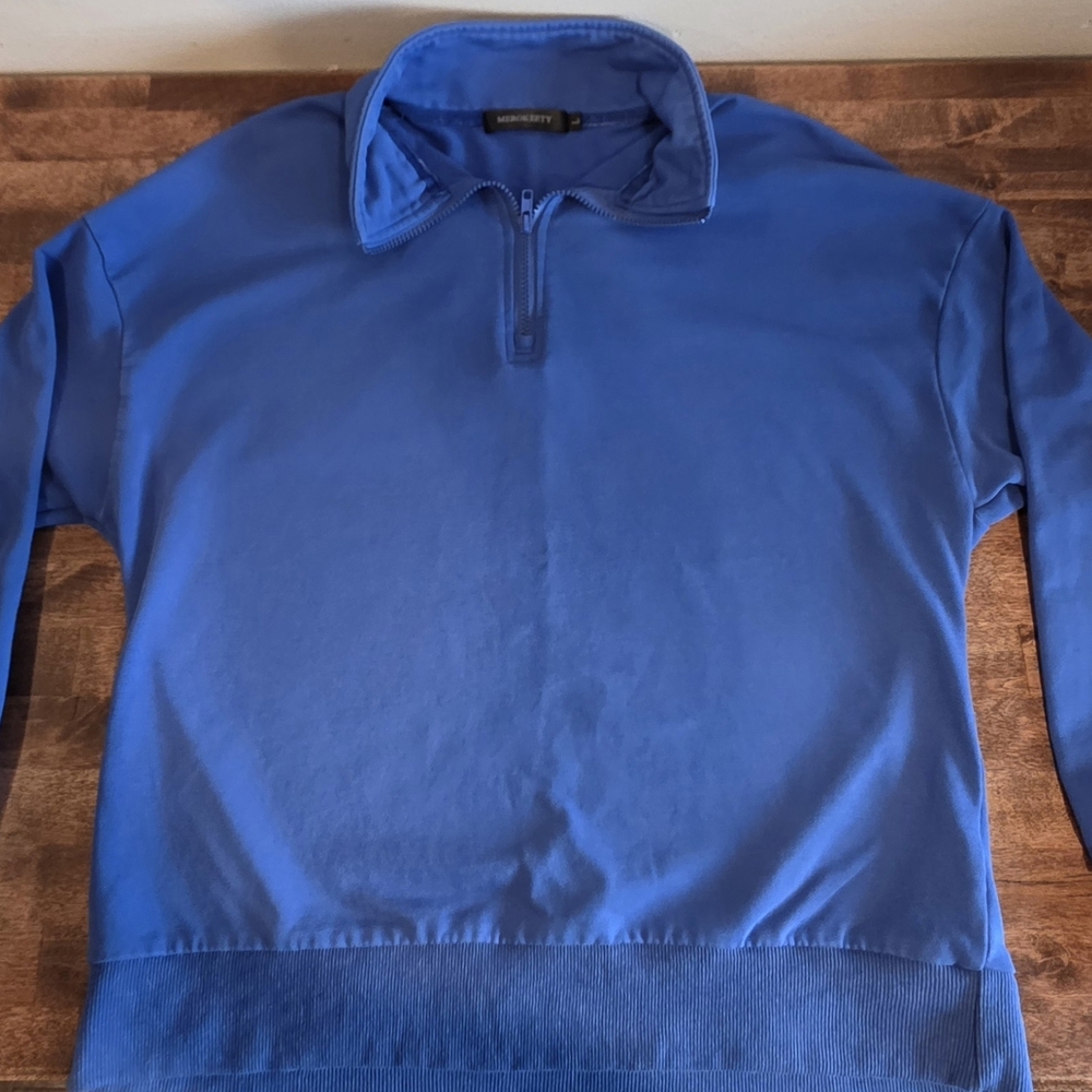 Women's Blue Quarter-Zip Pullover